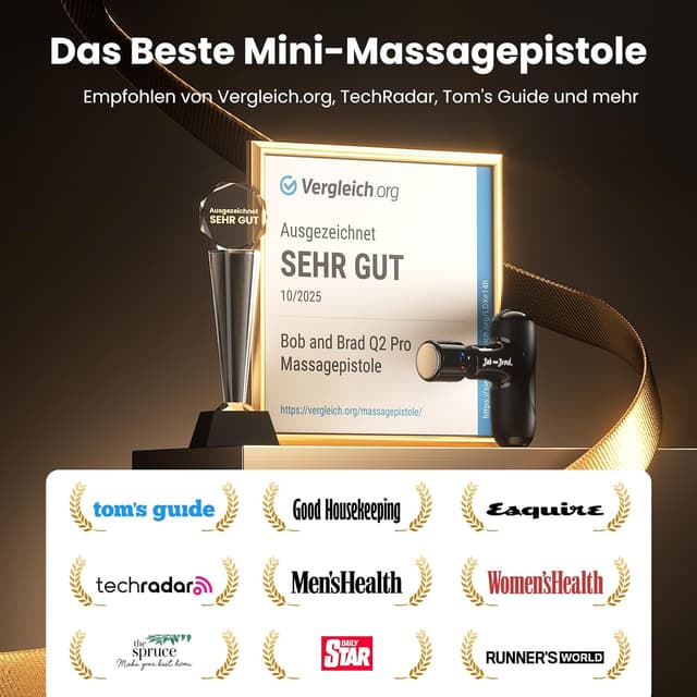 Detalle 2 de Bob and Brad Q2 Pro Massagepistole 2-in-1 Wärme/Kälte