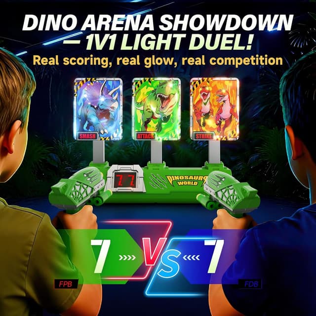 Thumbnail 5 de Dinosaur Shooting Game with Light‑Up Targets