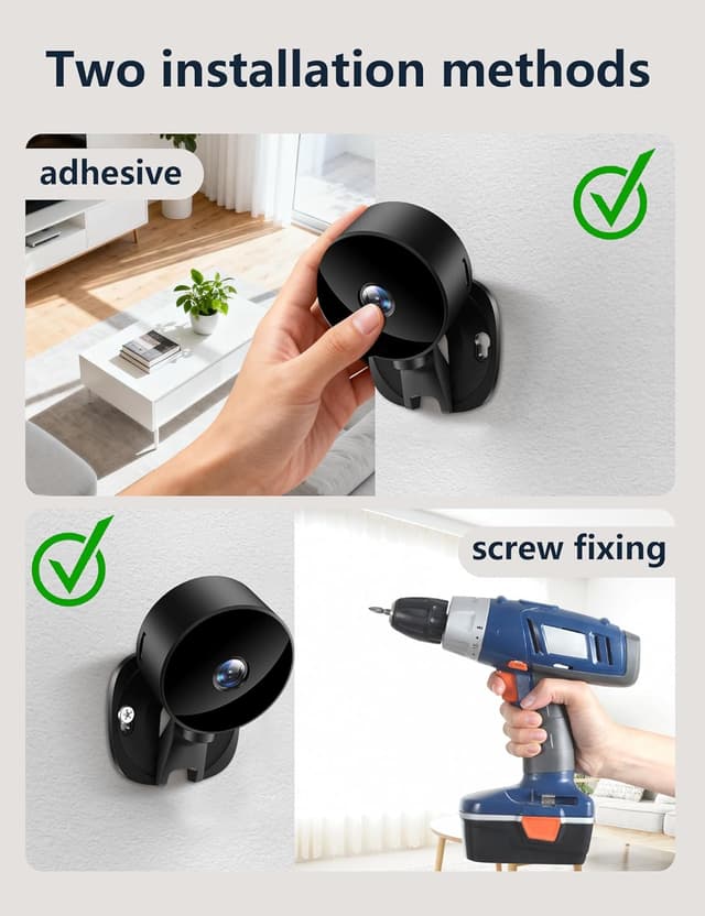 Detalle 2 de Surfola Security Camera Indoor (1080P FHD) WiFi CCTV for Baby, Pet & Elderly Monitoring