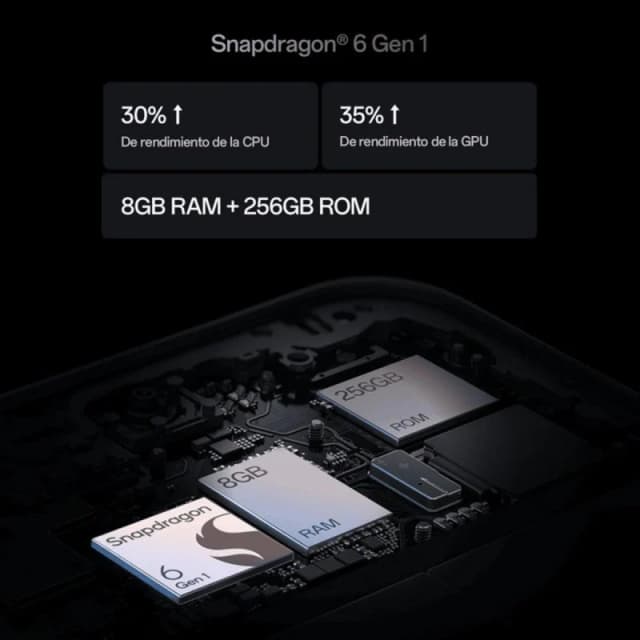 Detalle de OPPO Reno14 F 5G smartphone 6,57" AMOLED 256GB