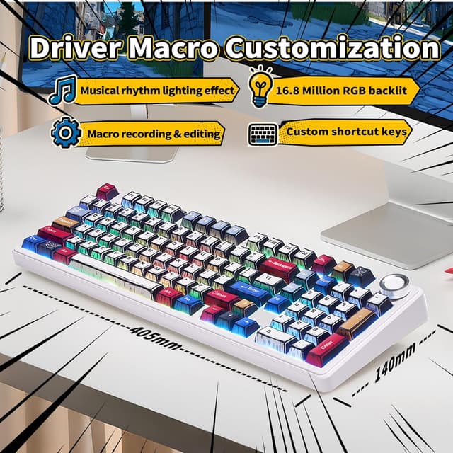 Thumbnail 4 de Aula F99 Pro 8000mAh Mechanical Keyboard