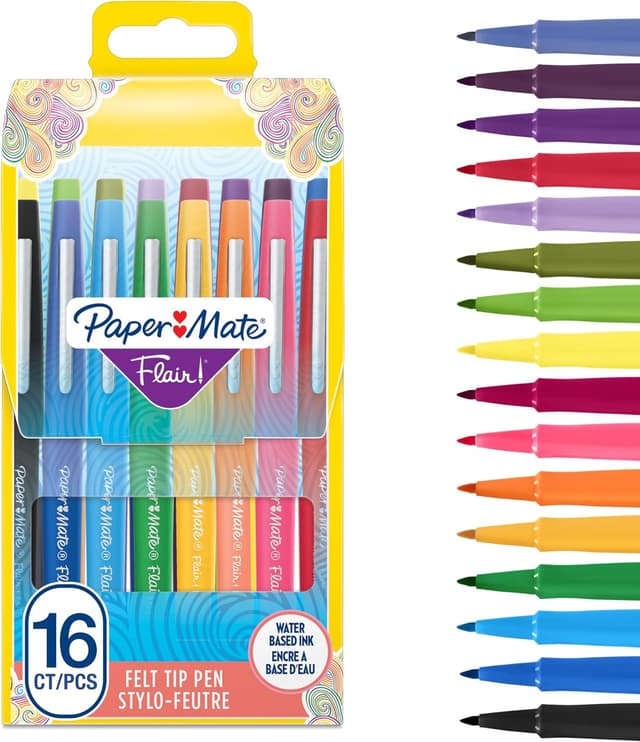 Detalle de Paper Mate Flair 0.7mm Felt Tip Pens 16 Count