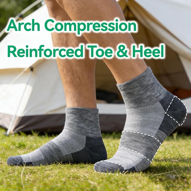 Detalle 2 de RZTT 90% merino wool socks 3 pairs