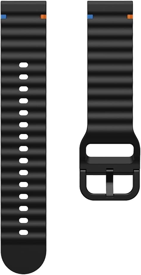 Detalle de BYISYUE 22mm silicone watch strap (TPU sport band) for Polar Vantage models, OPPO Watch X/2/2R and OnePlus Watch 3 47mm
