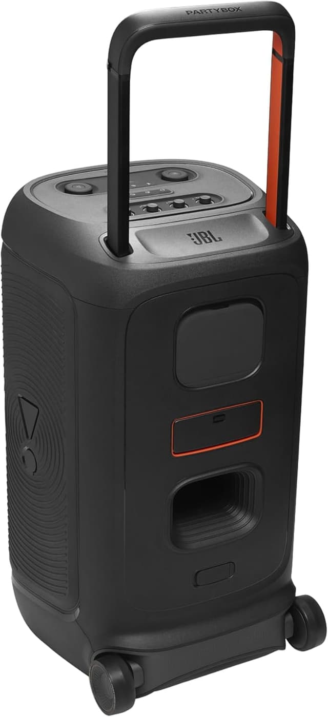 Detalle de JBL Partybox 520: speaker wireless Bluetooth portatile con autonomia fino a 15 ore, IPX4 e ingresso microfono