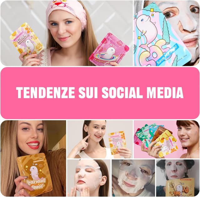 Thumbnail 5 de ZealSea Maschera Viso Idratante 7pz 🎭