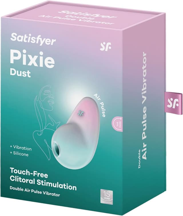 Detalle de Satisfyer Pixie Dust Vibro-Masseur : stimulateur clitoridien sans contact, 11 modes, IPX7