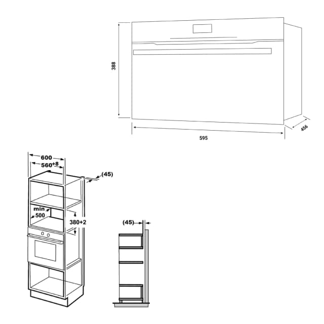 Thumbnail 1 de Fagor 4MWB-34MTCGN microondas integrable 34 litros 🔌