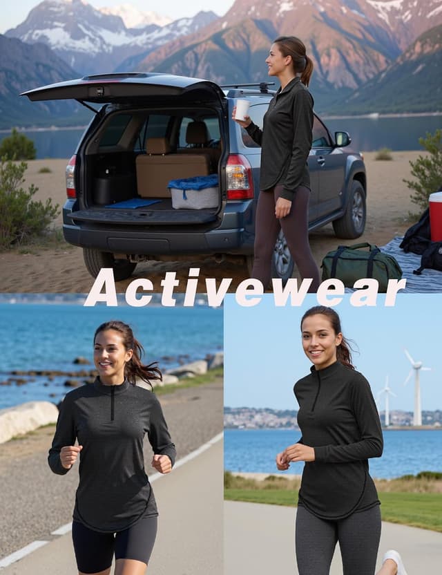 Detalle 2 de Haut de running femme Terecey 1/4 zip manches longues : sweat léger respirant à séchage rapide