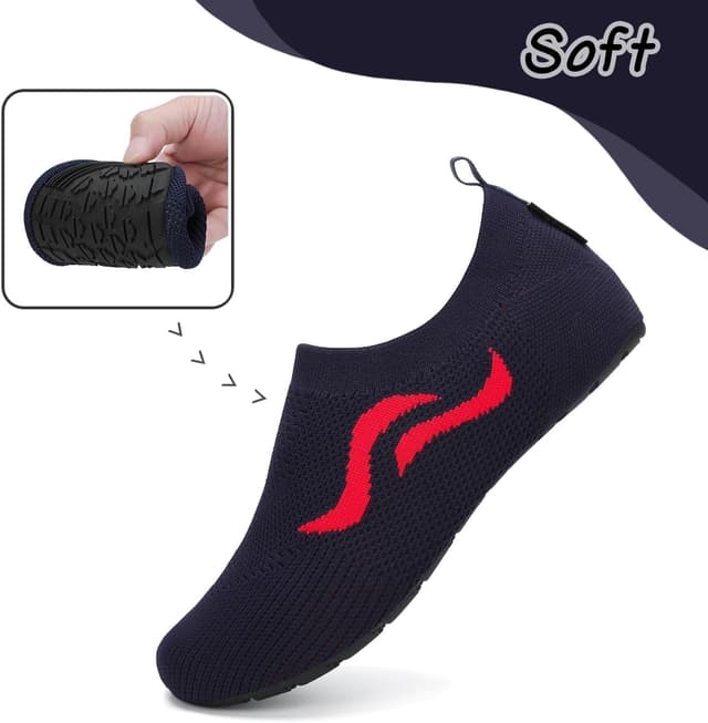 Thumbnail 6 de SAGUARO chaussons légers antidérapants en tricot respirant (36-47) – noir, unisex