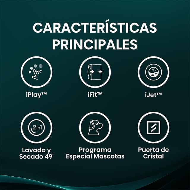 Thumbnail 2 de Hisense WD5i1045BWQ lavadora secadora 10,5 kg