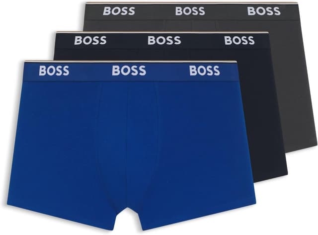 Detalle de BOSS Boxer long en coton stretch – lot de 3 (Power Lot de Trois)