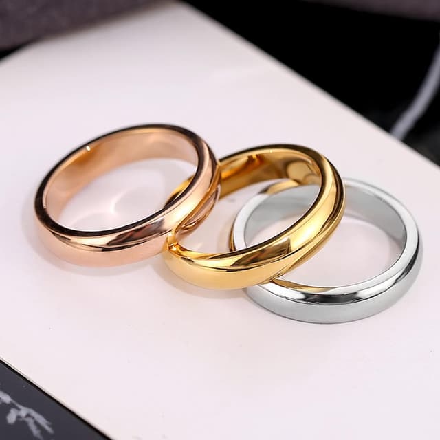 Detalle 2 de 3er Ring-Set in 3 Farben, Größe 52-67