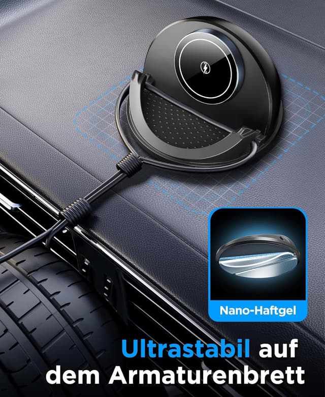 Detalle 2 de Beeasy 15W Auto Halterung Qi Ladegerät