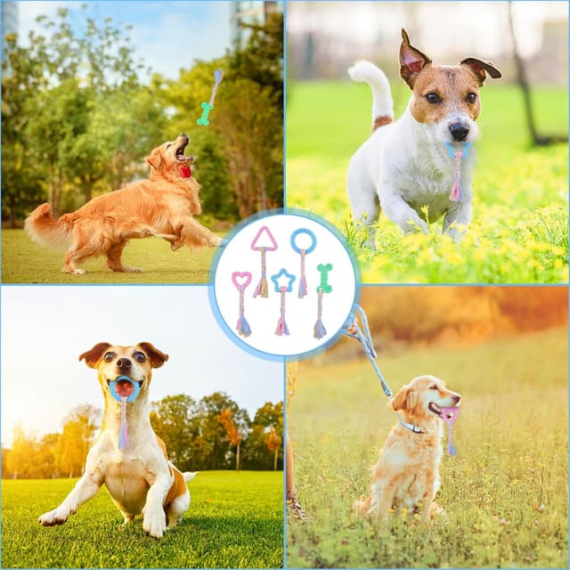 Thumbnail 6 de Ailvor Kauspielzeug Hund 5er Set Welpen