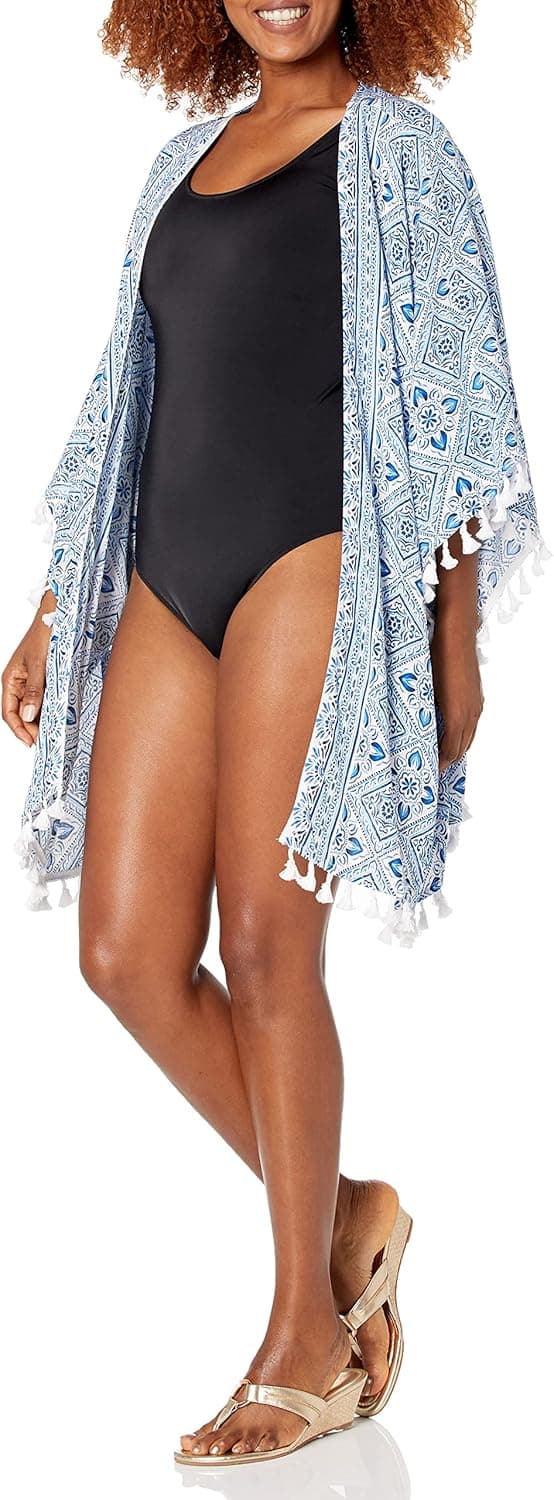 Thumbnail 1 de La Blanca Women's Kimono Swimsuit Cover Up