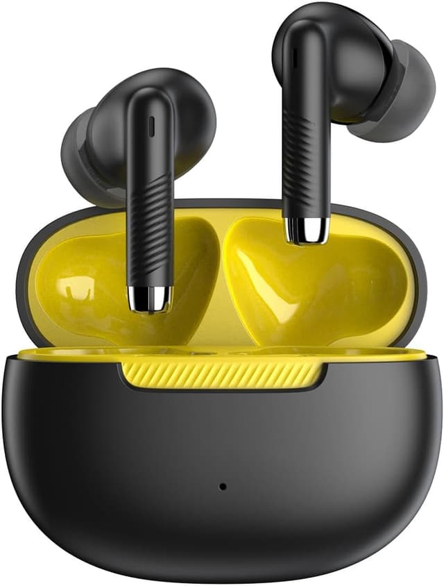 Detalle de PWTEK Wireless Earbuds 2026 (Bluetooth 5.4) with IPX7, Touch Controls & USB-C Fast Charging