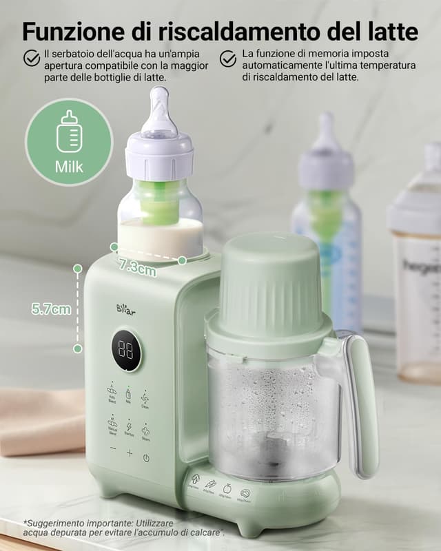 Detalle 2 de Bear Cuocere a vapore 6in1 per alimenti per bambini 🍲