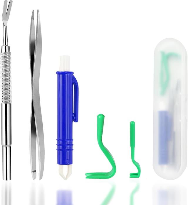 Detalle de Nepfaivy Zeckenzange 5er Set für Hunde