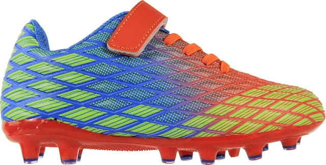 Detalle de Sooneeya Kids Soccer Cleats for Outdoor Firm Ground (TPU Sole) with Hook-and-Loop Closure