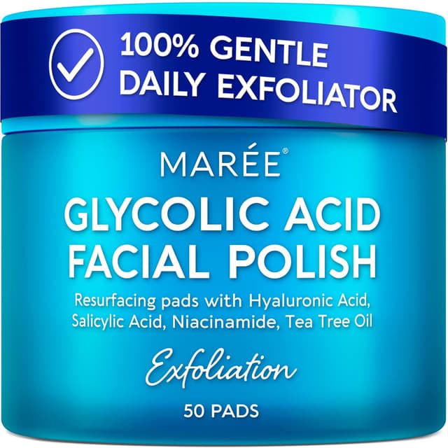 Imagen de MAREE Glycolic Acid Toner Pads, 50 Count ⚙ en OfertitasTOP