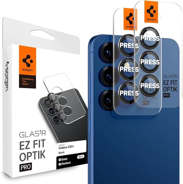 Detalle de Spigen Glas.tR EZ Fit Optik Pro - Protector Cámara Samsung