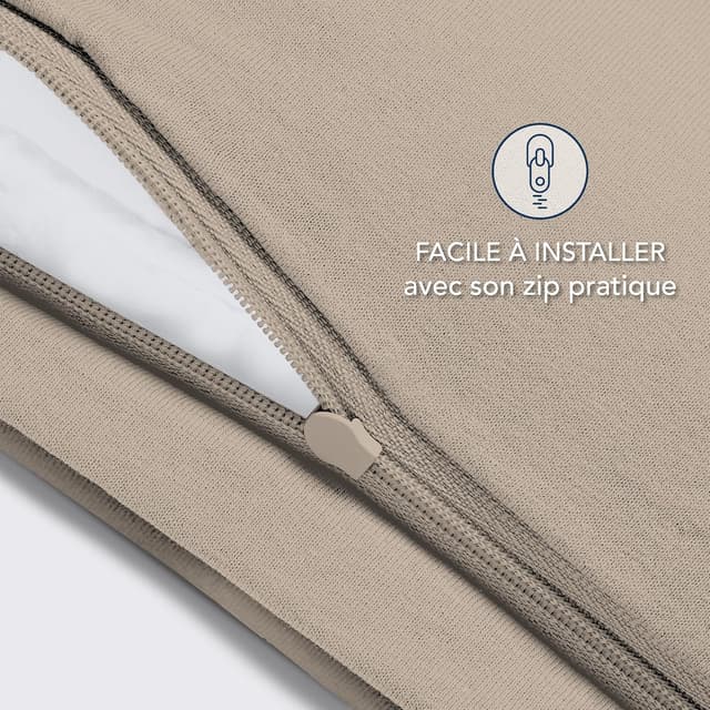 Detalle 2 de Taies oreiller coton jersey 150 GSM 40x80