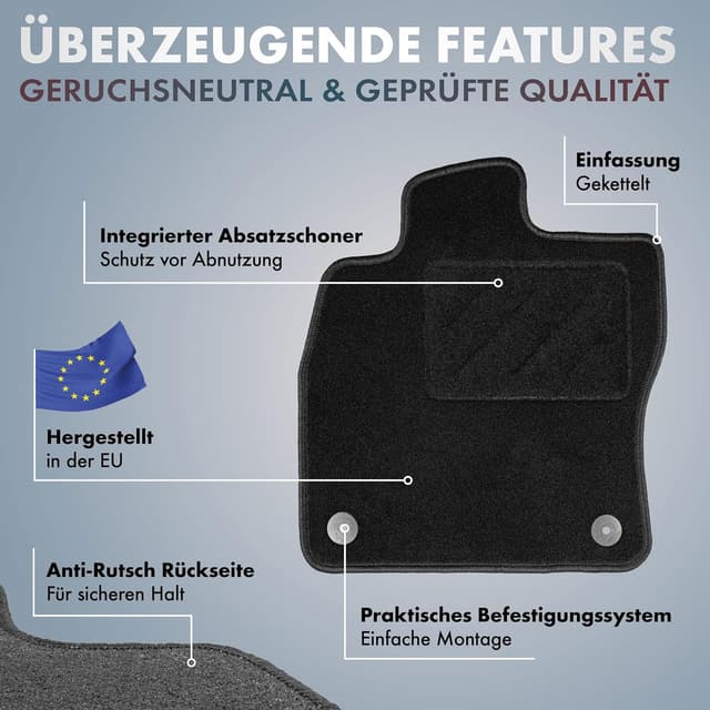 Thumbnail 3 de WALSER Comfort Alfombras velour para Porsche Cayenne 2002-2010