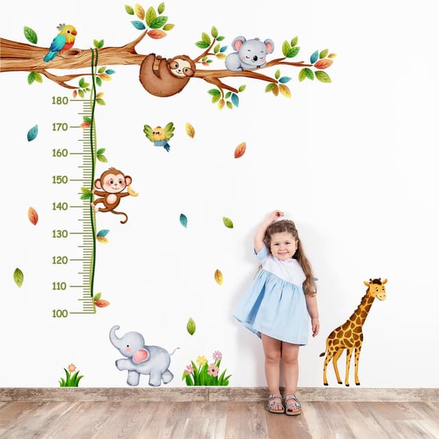 Detalle 2 de FUFUQUARE Kids Height Chart wall stickers 1.5m 🖼