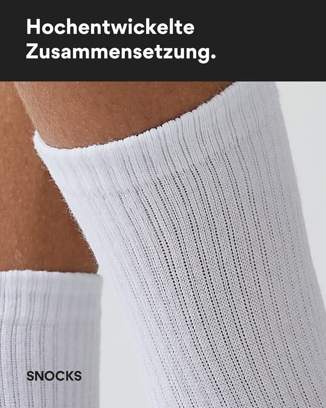 Detalle de Snocks Tennissocken aus Bio-Baumwolle im 2–4er Pack (Herren & Damen), Gr. 35–50