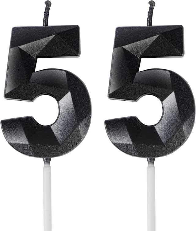 Imagen de Yiran Black 55th Birthday Candles en OfertitasTOP