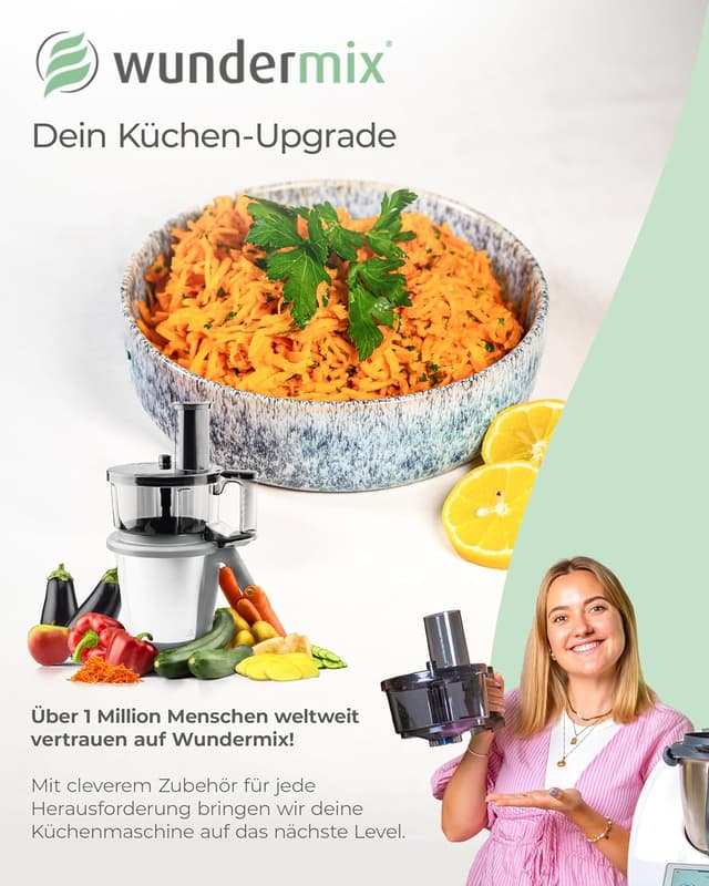 Thumbnail 6 de Wundermix WunderSlicer® V2 Gemüseschneider für Thermomix TM6 & TM5 – Gemüse & Obst schneiden und raspeln