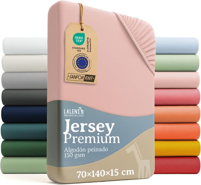 Imagen de Laleni Premium Sabana Bajera 60x120 rosa 🛏️ en OfertitasTOP