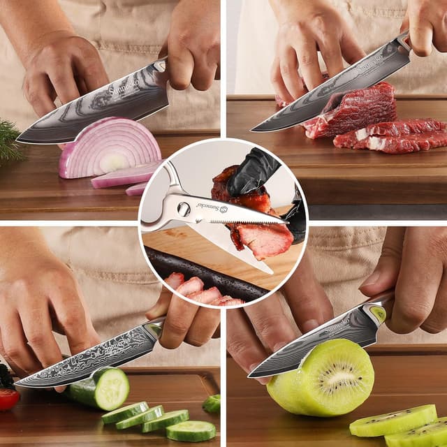 Thumbnail 5 de Sunnecko Damastmesser Set 5-teilig