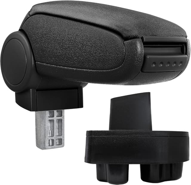 Thumbnail 6 de Accoudoir central pro.tec avec compartiment rembourré pour Opel Corsa C / Combo C, noir et coutures rouges