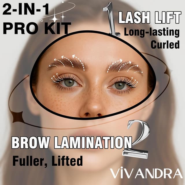 Detalle 2 de 2-in-1 Wimpernlifting & Augenbrauen Lifting Set – Profi Brow Lamination Kit für dichtere Brows & geliftete Wimpern
