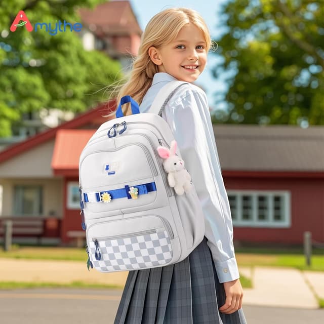 Detalle 2 de Amythe Sac à Dos Fille 33x20x46 cm Blanc