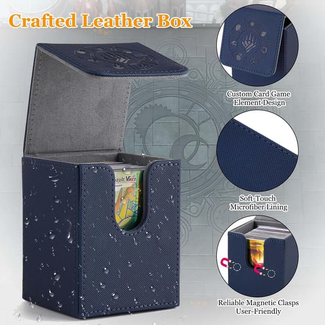 Detalle de Arkeiliy Card Deck Box 4-Pack (110+ storage) with Card Sleeves