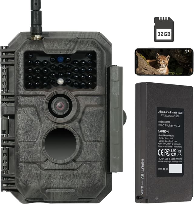 Detalle de GardePro E6P MAX Cámara de caza 8000mAh