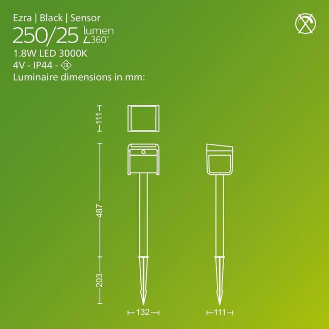 Thumbnail 2 de PHILIPS Pedestal 1.8 W Black