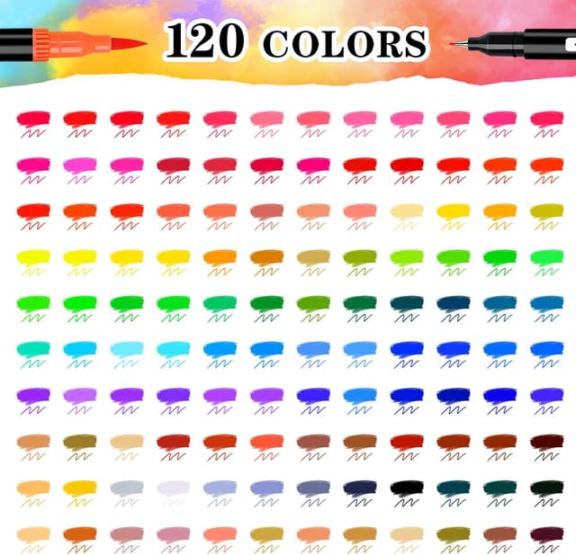 Detalle 2 de AFXXE Pennarelli lettering 120 colori 🎨