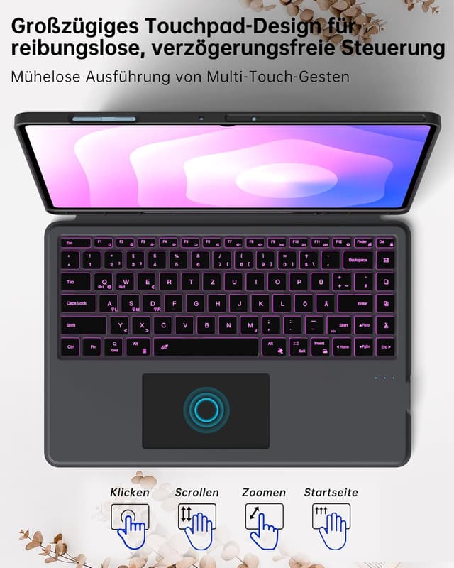 Thumbnail 6 de Tastaturhülle für Samsung Galaxy Tab 14,6 Zoll