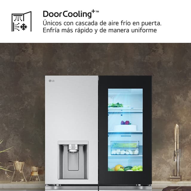 Thumbnail 4 de LG GMG961MBKE frigorífico americano InstaView 961 L