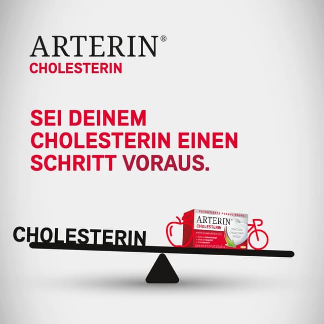 Detalle de ARTERIN Cholesterin – Nahrungsergänzungsmittel mit Phytosterolen und Vitamin C, 1 x 90 Tabletten