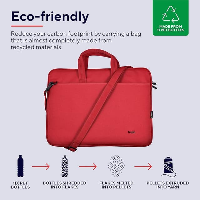 Thumbnail 1 de Trust Bologna Maletín Ecológico para Portátiles Hasta 16"