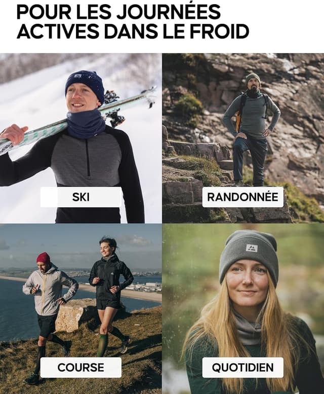 Thumbnail 3 de DANISH ENDURANCE Bonnet laine mérinos 180 g/m²