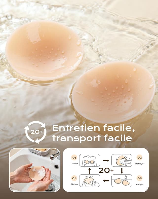 Thumbnail 4 de Cache-tétons invisibles 2 paires