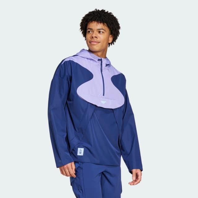 Detalle de adidas Arsenal Seasonal Half-Zip cortavientos azul