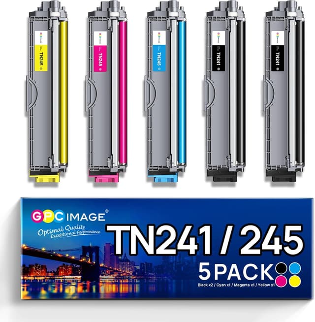 Detalle de TN241 TN245 5er-Pack Toner für Brother