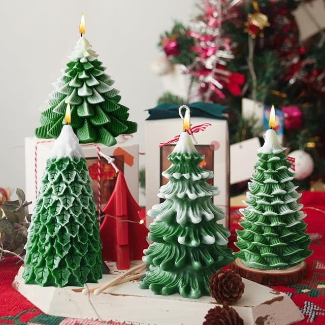 Thumbnail 4 de Moule à bougie Noël 4 pièces 🎄